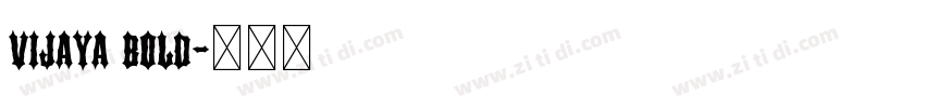 vijaya bold字体转换